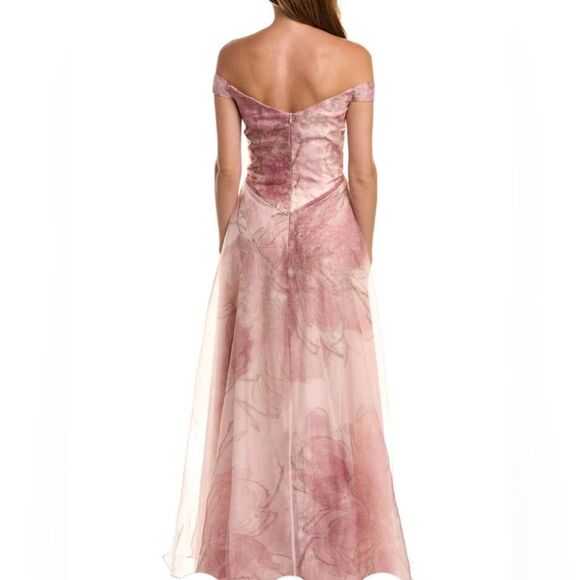 RENE RUIZ Organza Gown Enchanting Pink Multicolor NWT - Picture 2 of 5
